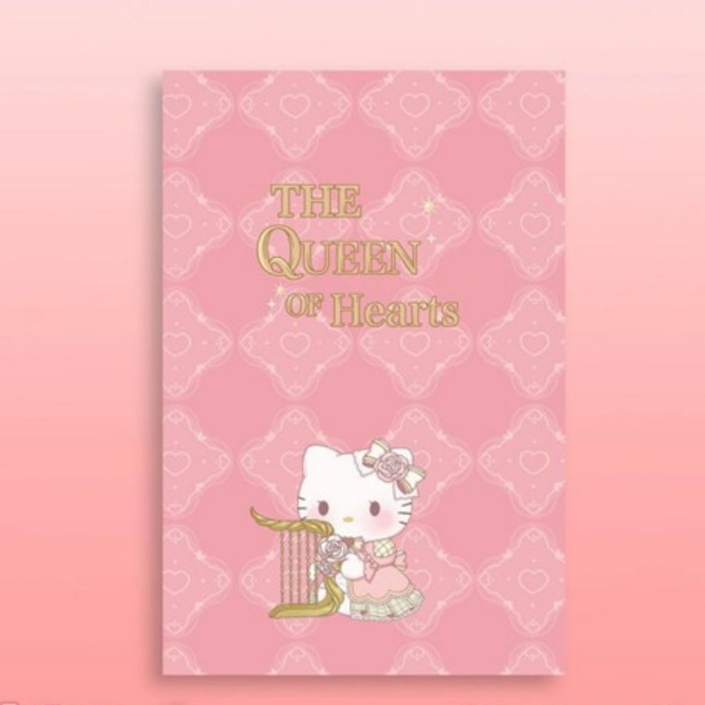 Sanrio Hello Kitty Notebook / Diary / Journal Bound Pink Queen of Hearts Kawaii